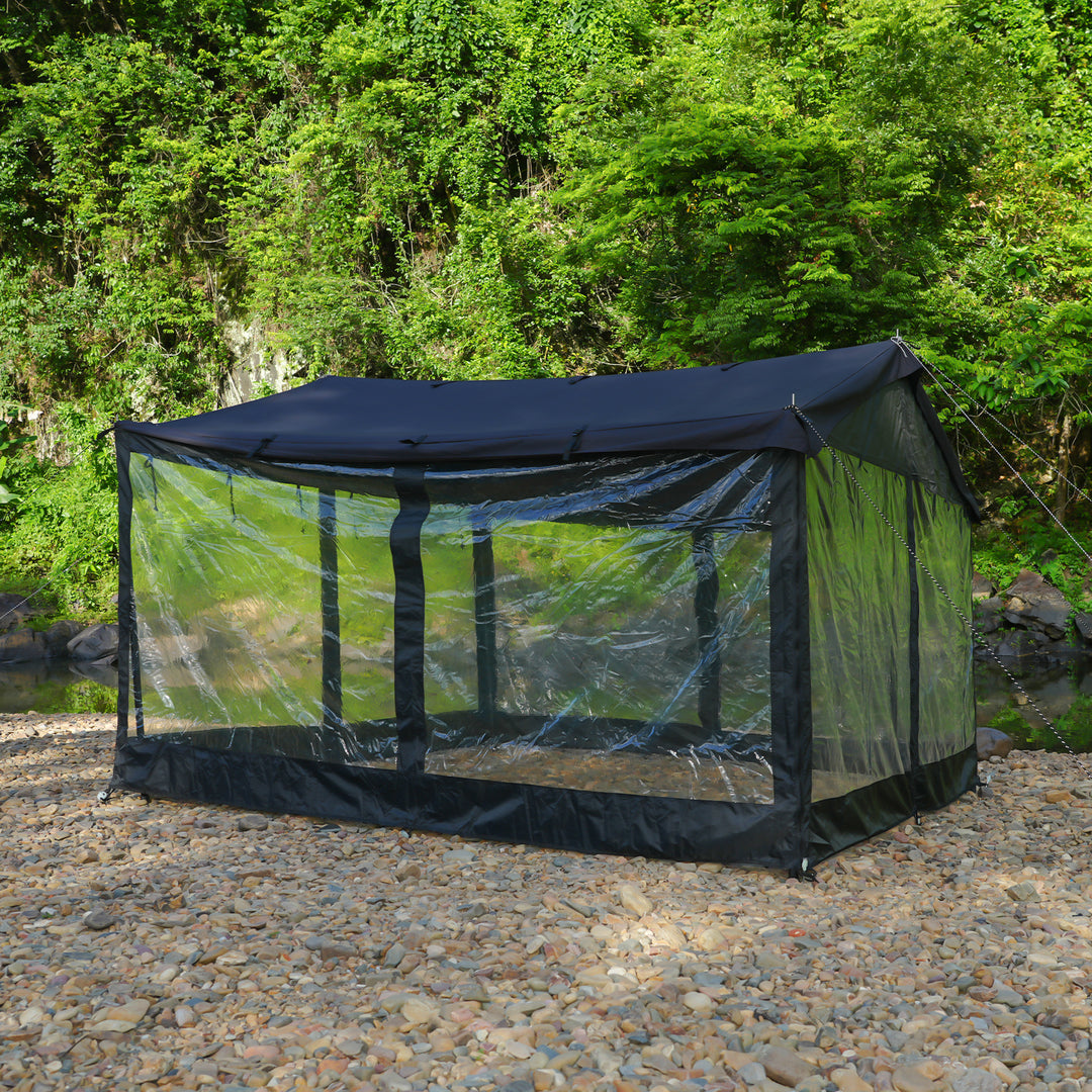 【新製品】【キャンプ祭り】【25％OFF】HENKAKU スクエアタープ テント TC&オプションパーツ