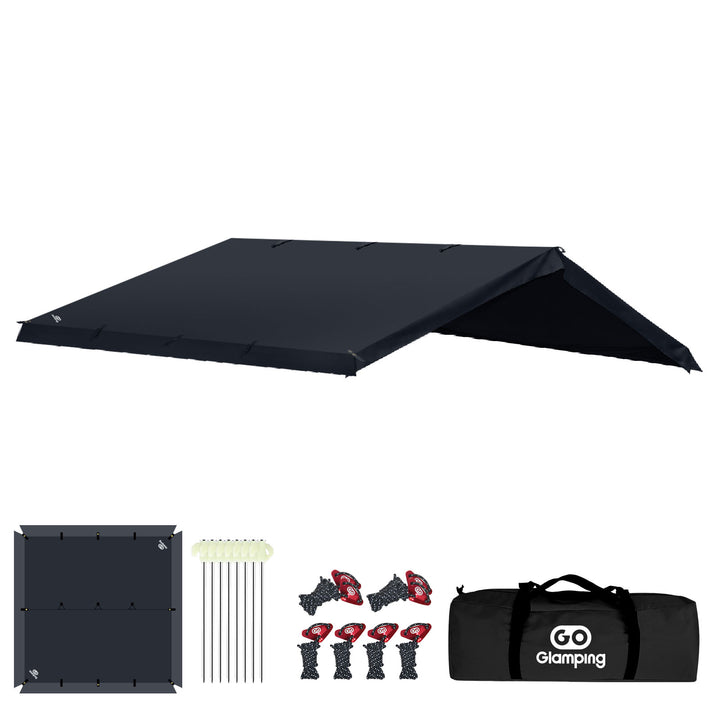 【新製品】【キャンプ祭り】【25％OFF】HENKAKU スクエアタープ テント TC&オプションパーツ