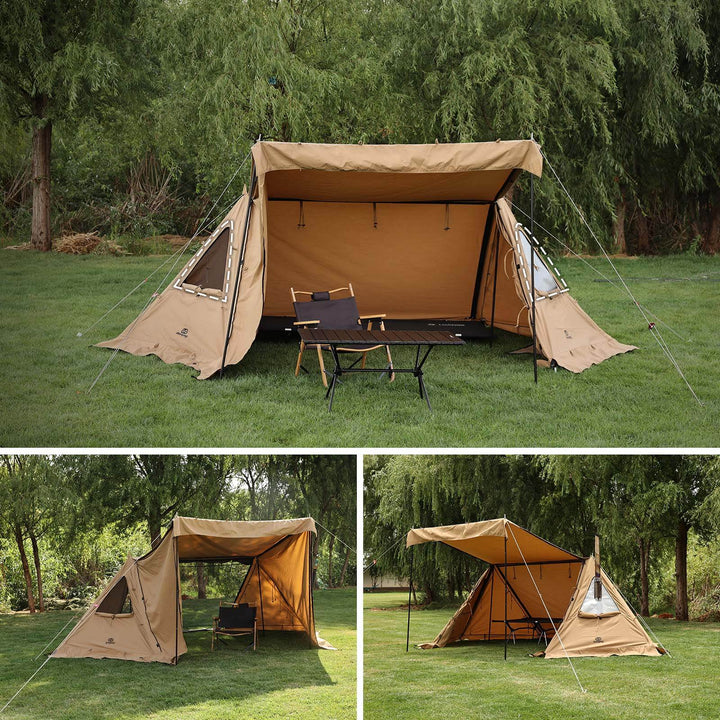 G・G PUP 2.0パップテント専用 三角窓用メッシュシートと三角窓用耐熱シート - GOGlamping