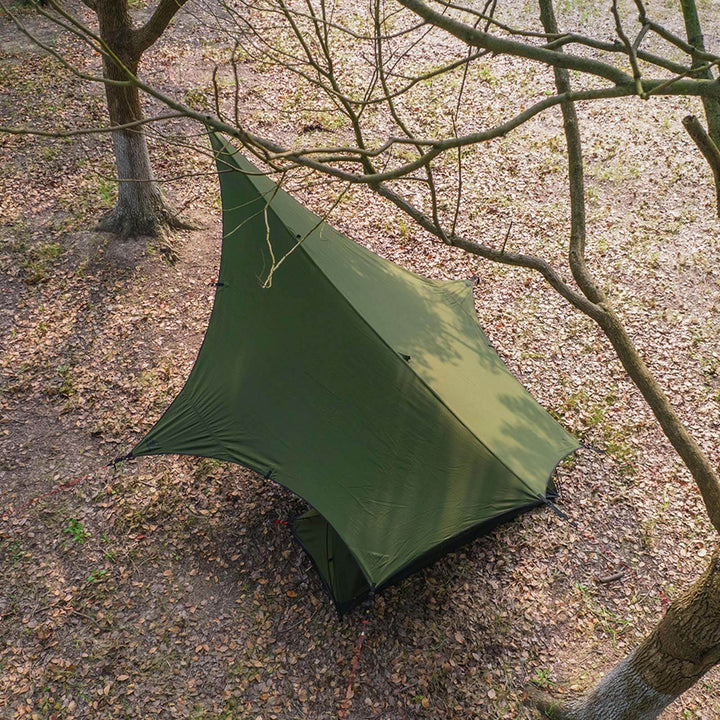 【テントセット】GOGLAMPING SKY EYE 自立式 TC テント 山帆 ヘキサタープ - GOGlamping