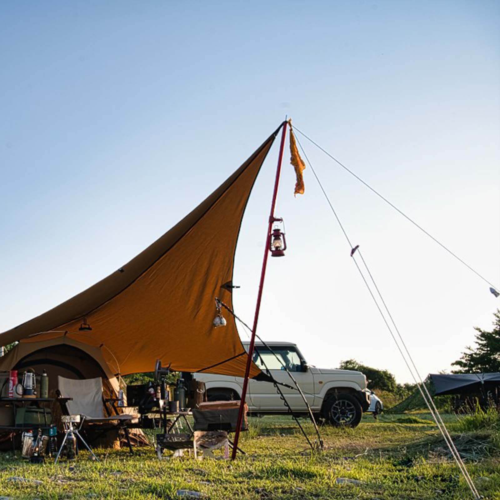 Tent Set] GOGlamping SKY EYE 自立式 TC テント 山帆 ヘキサタープ