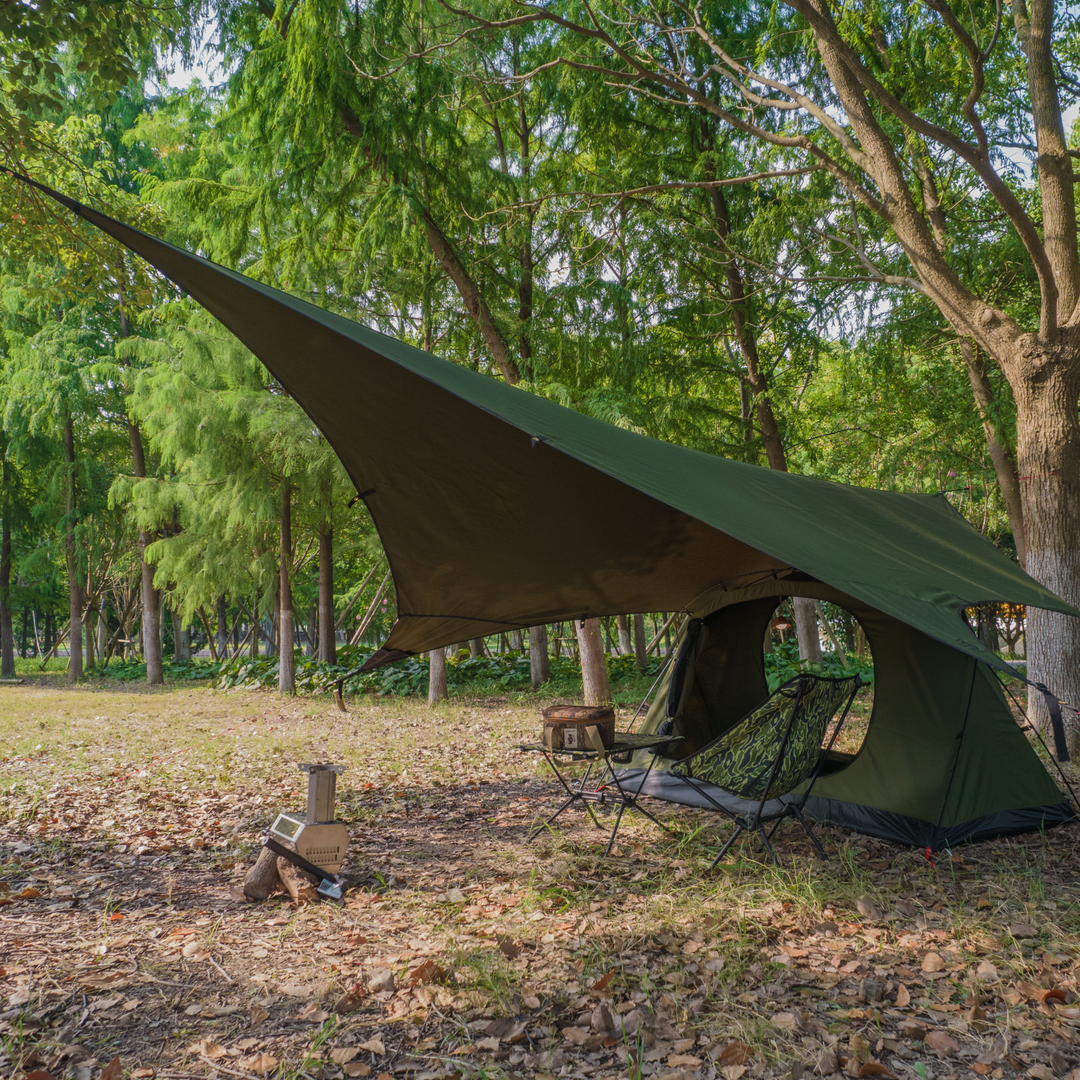 【テントセット】GOGLAMPING SKY EYE 自立式 TC テント 山帆 ヘキサタープ