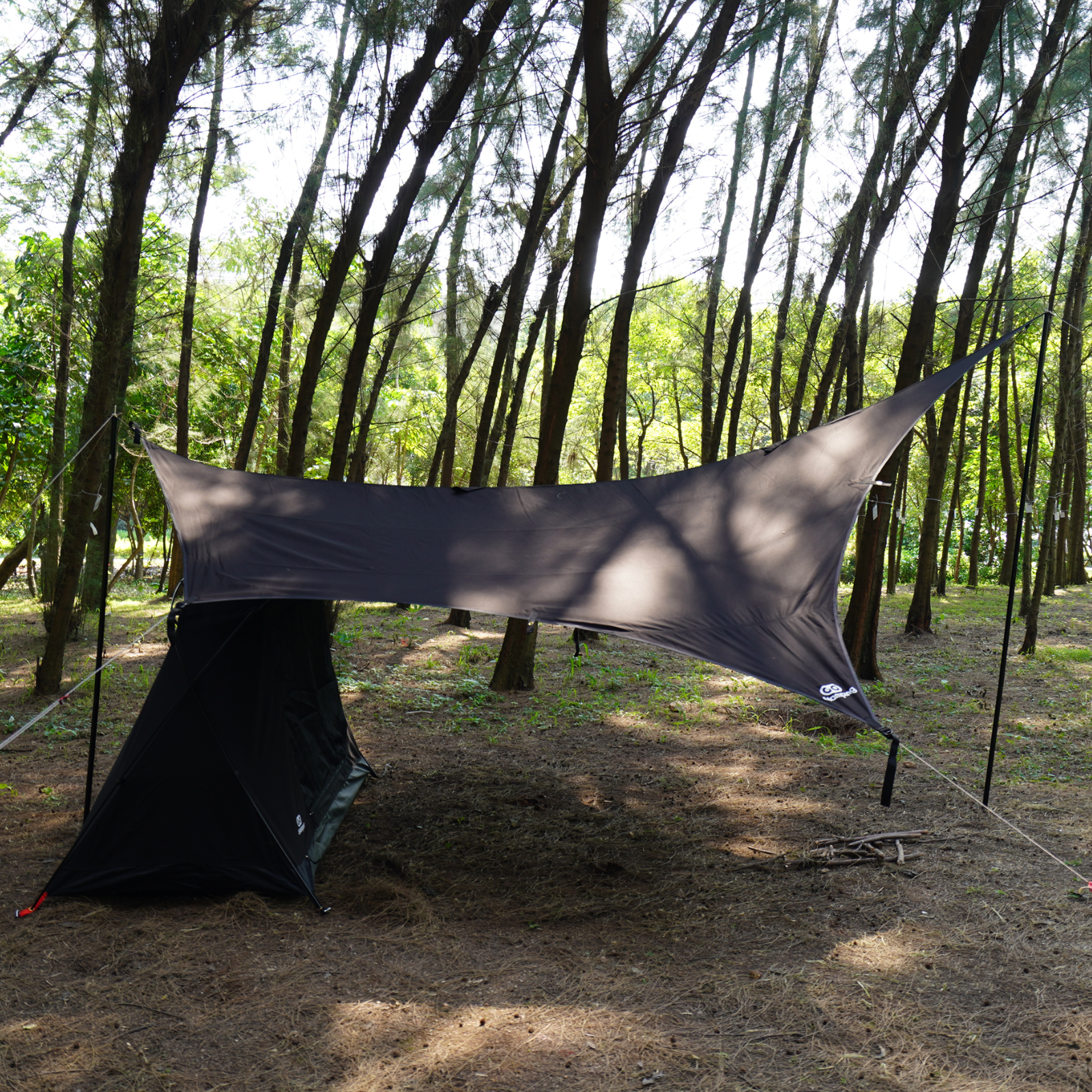 CHANODUG Premium natural tarp ヘキサタープセット