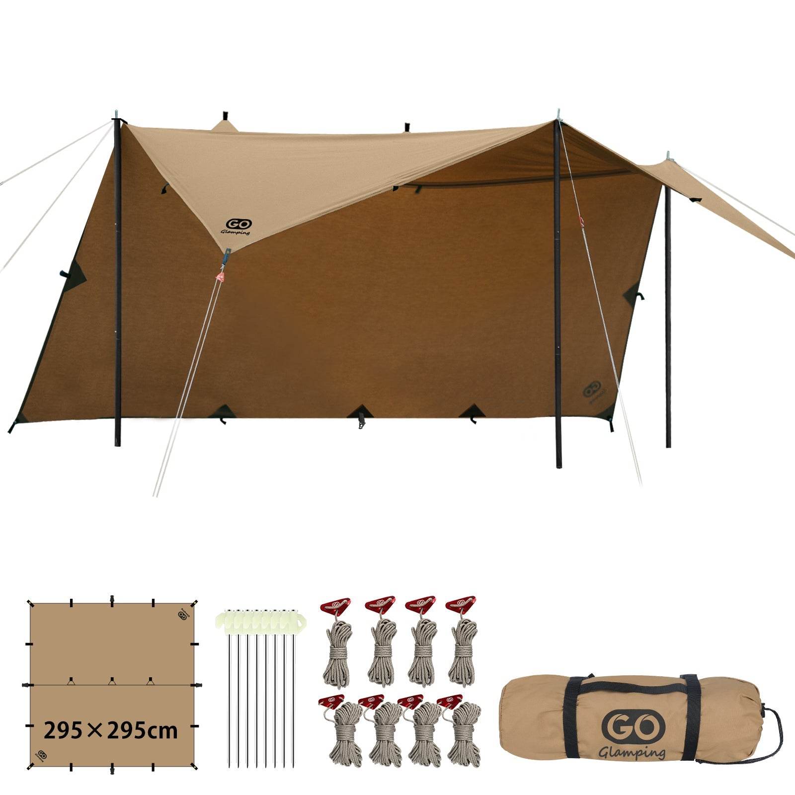特価12980円】タープ TCセット 3点 – GOGlamping