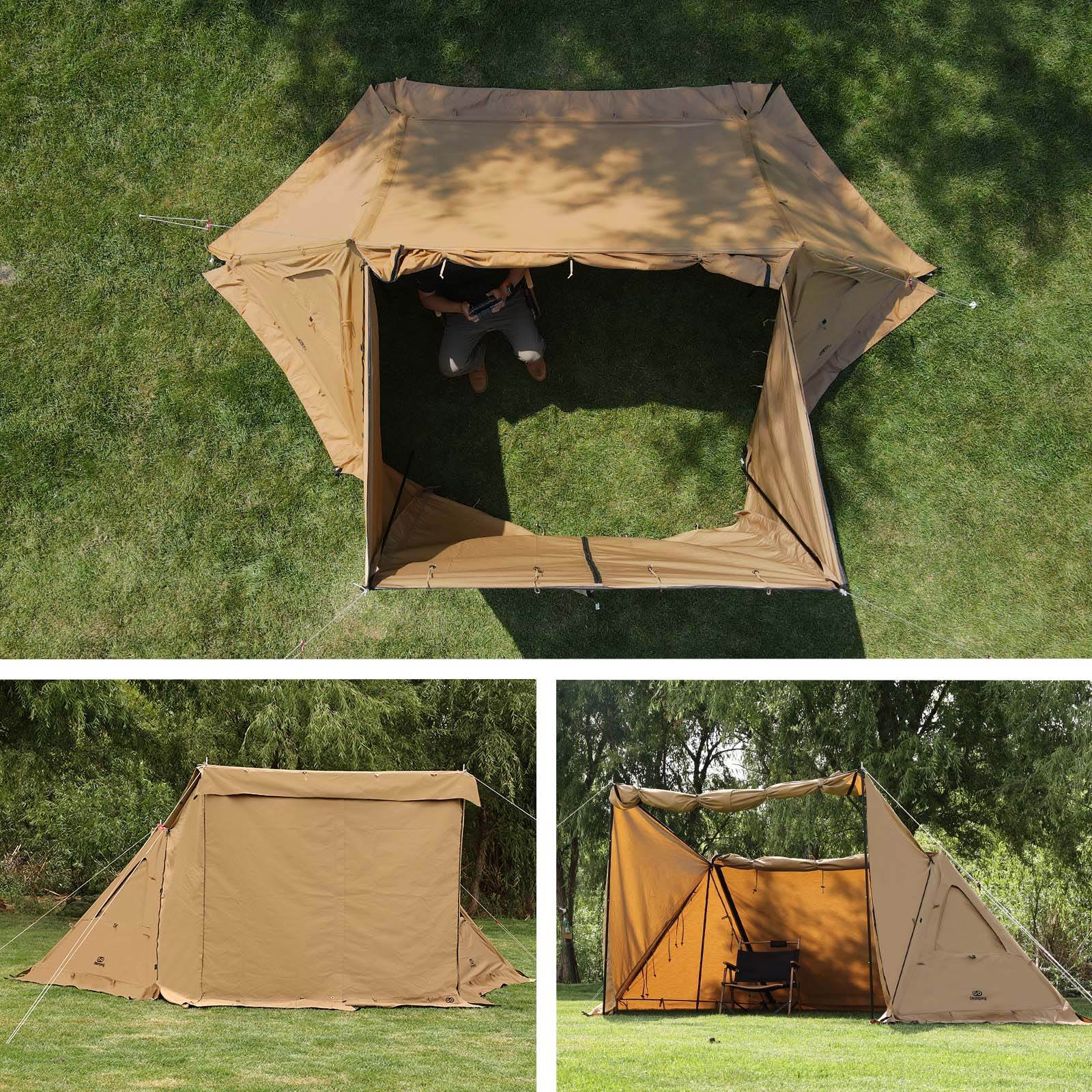 タイムセール中】GOGlamping G・G PUP 2.0パップテント専用TC前幕
