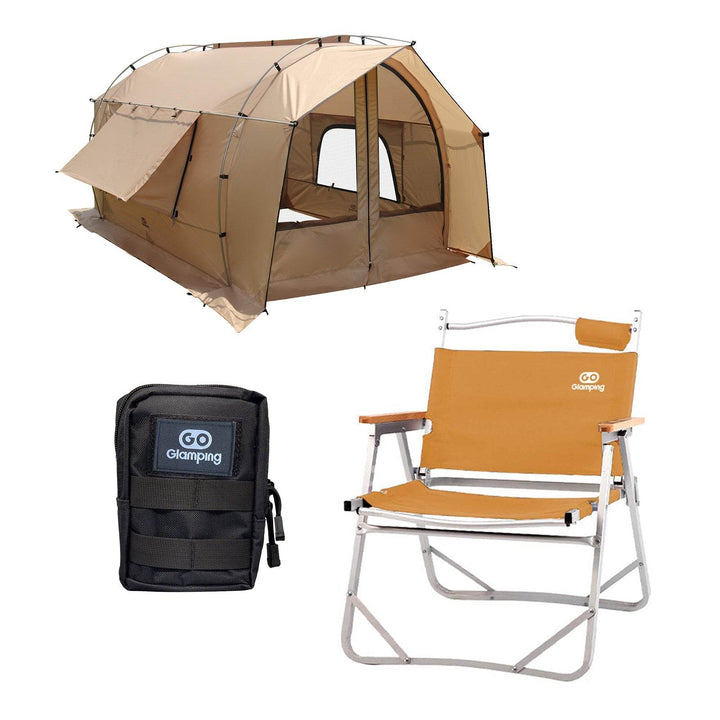 【年中最大Prime Day Sale】【特価19980円】カヌー 自立式 トンネルテントセット　　3点 - GOGlamping