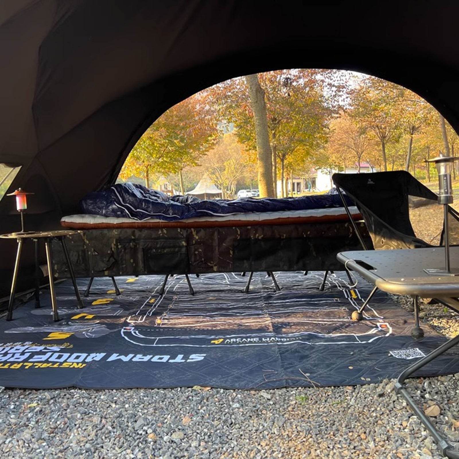 ゴーグランピング夢見コット　ブラックL200xW80cm　Lサイズ コットテント&専用フライシート&コット – GOGlamping
