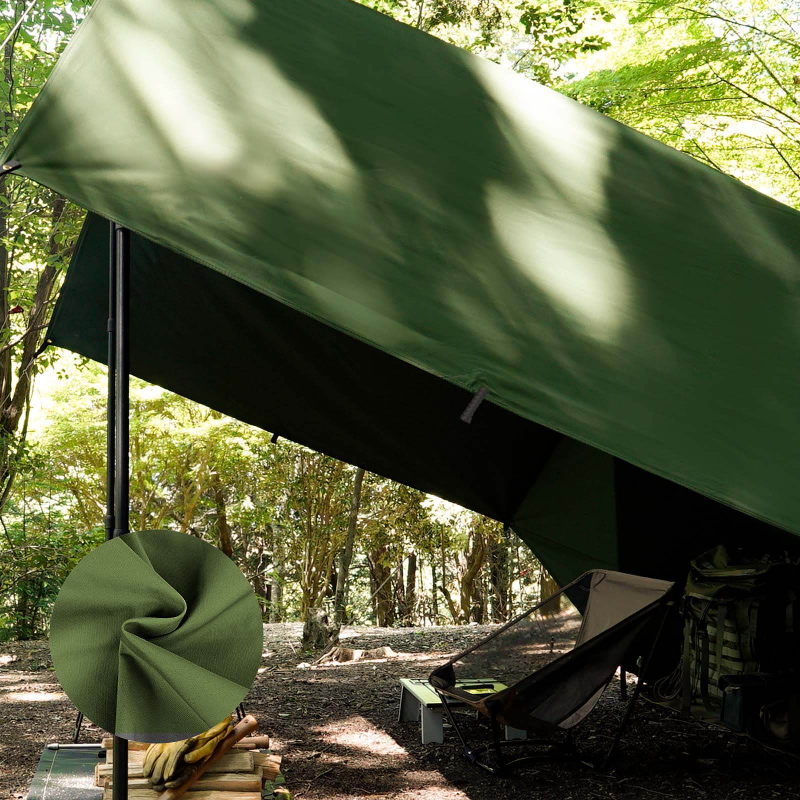 スクエアタープ TC｜焚き火対応のHENGEN+｜GOGlamping