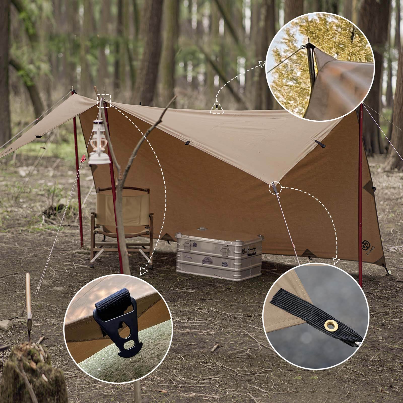 GOGlamping SKY EYE CT 自立式 コットテント TC & フライシート[テント