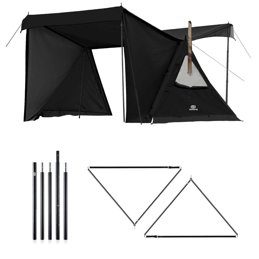 中古 二又ポール付 GOGlamping G・G PUP 2.0パップテントTC GOGlamping G・G PUP2.0 パップテント＆専用二又ポール2本＆横