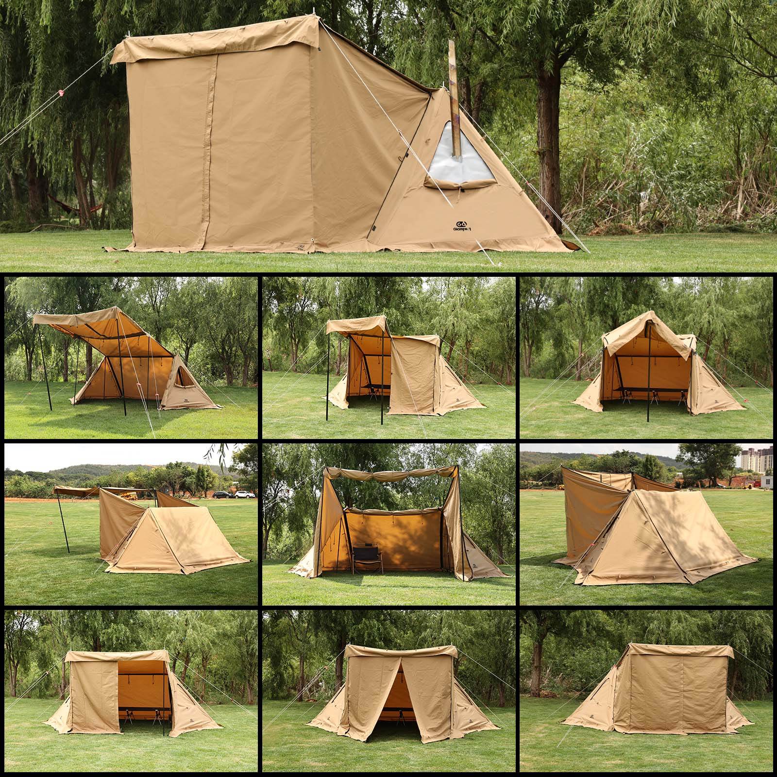 goglamping G:G PUP2.0 TC前幕セット　未使用美品 GOGlamping G・G PUP2.0 パップテント＆専用 TC 前幕 【テントセット】