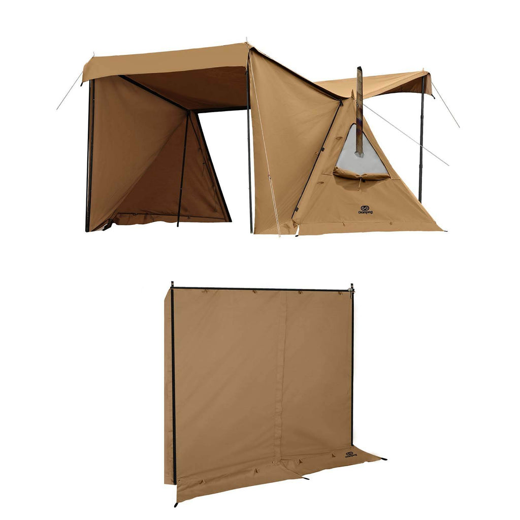 G.G.N.バップテント　未使用 GOGlamping G・G PUP2.0 パップテント＆専用 TC 前幕 【テント