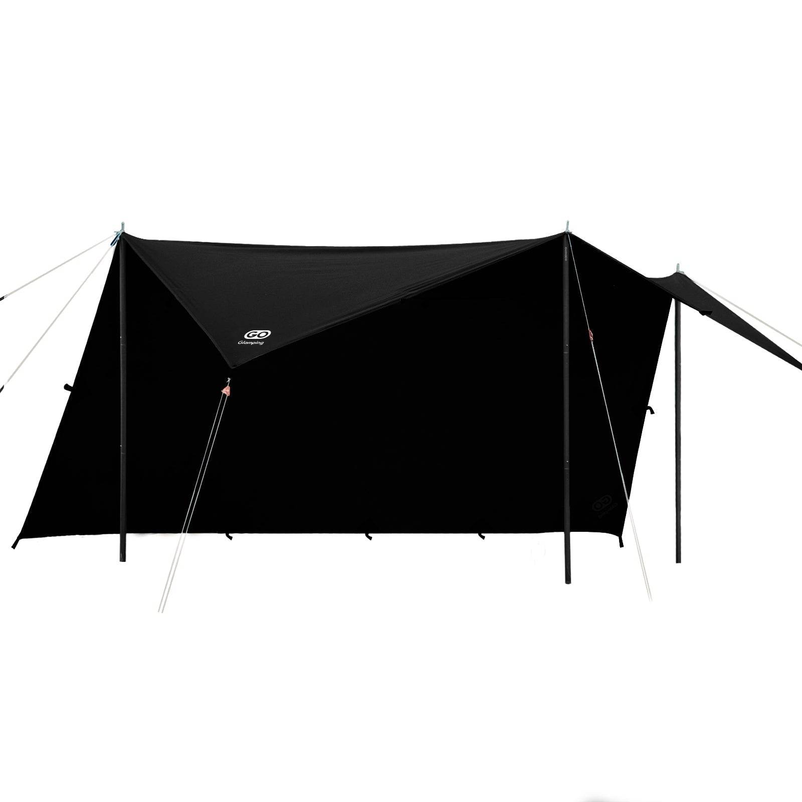 GOGlamping HENGEN+スクエアタープTC 4m ブラック タイムセール中】HENGEN+ スクエアタープ TC 295/350/400