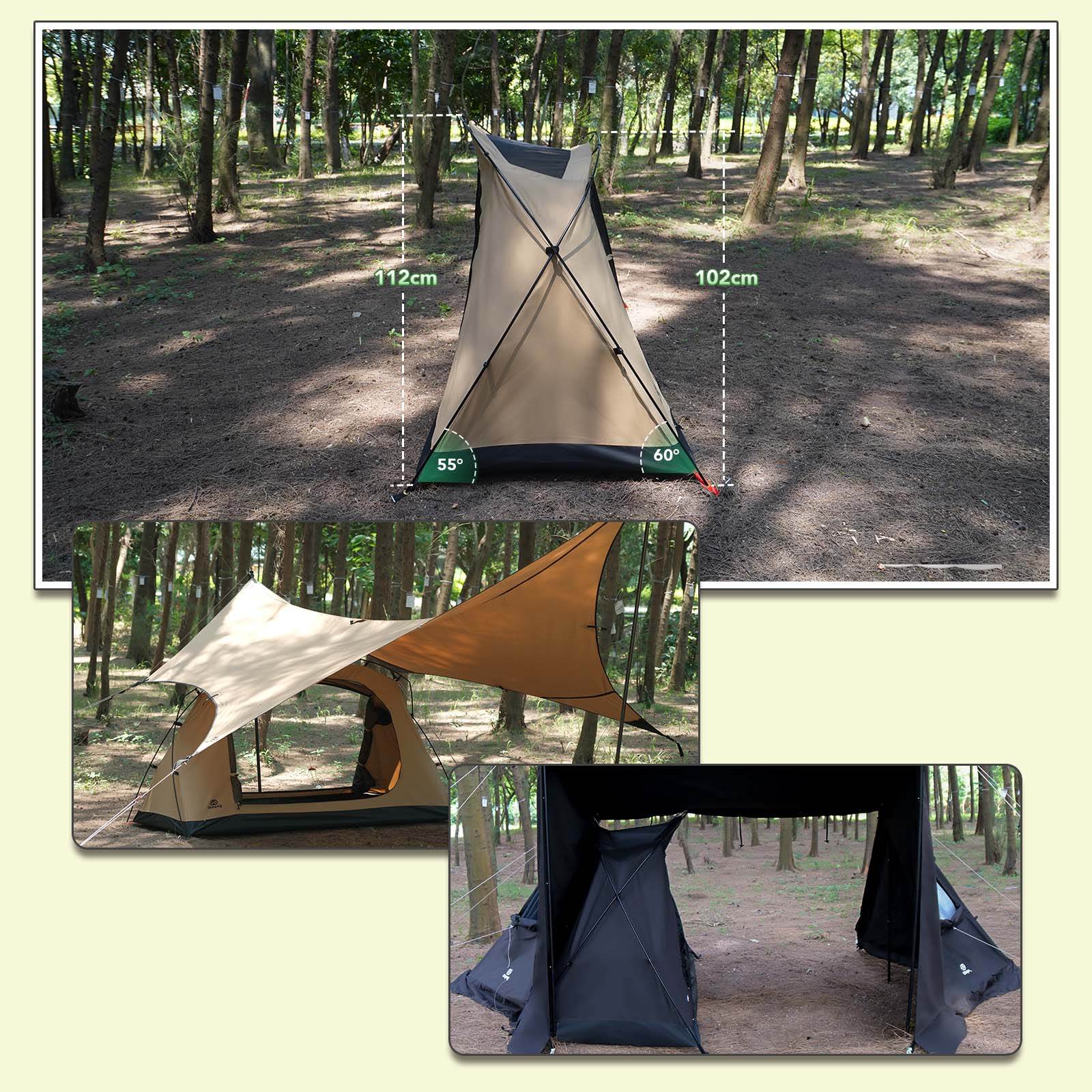 タイムセール中】GOGlamping SKY EYE 自立式テントTC