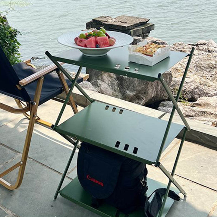 【年中最大Prime Day Sale】【25％OFF】エックスラック 3段フィールドラック キャンプ ラック - GOGlamping