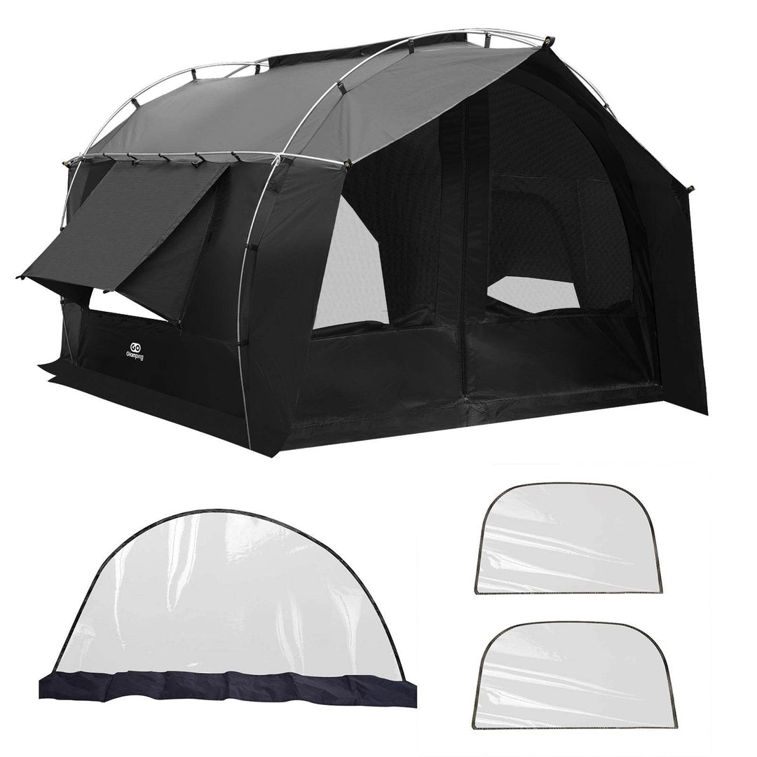 【年中最大Prime Day Sale】【絶版品】【25％OFF】カヌー 自立式 トンネルテント&専用 TPUドア&TPUウィンドウ - GOGlamping