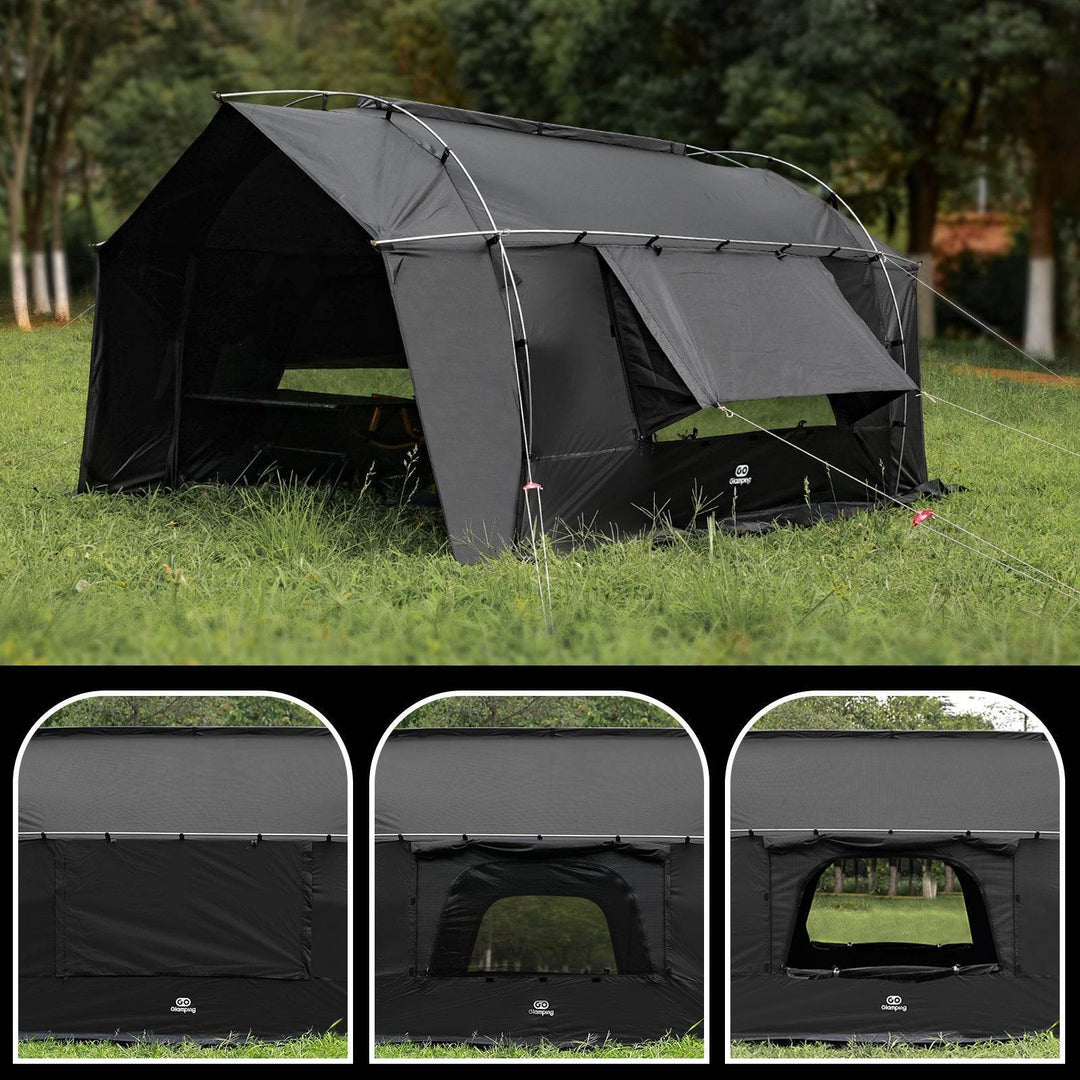 【年中最大Prime Day Sale】【絶版品】【25％OFF】カヌー 自立式 トンネルテント&専用 TPUドア&TPUウィンドウ - GOGlamping