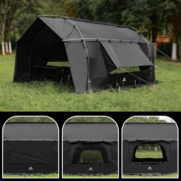 タイムセール中】GOGlamping カヌー自立式トンネルテント