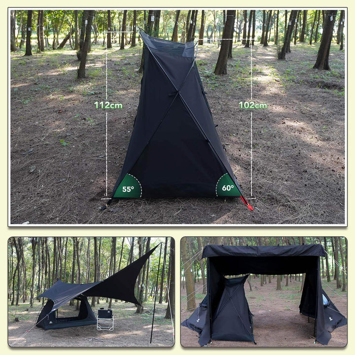 【年中最大Prime Day Sale】【25％OFF】【テントセット】SKY EYE 自立式 テント TC & 専用フライシート - GOGlamping