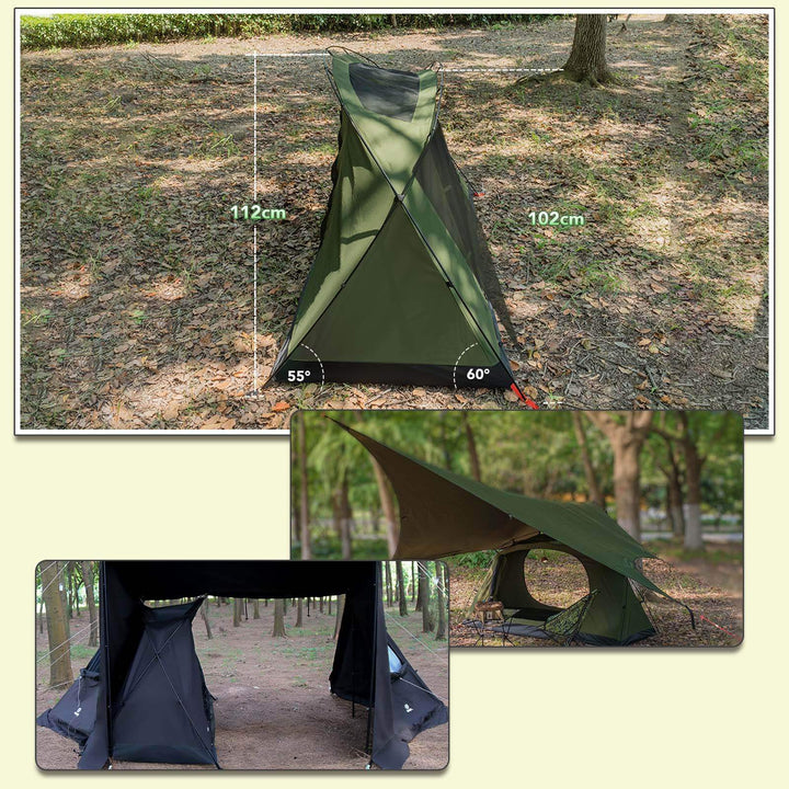 【年中最大Prime Day Sale】【25％OFF】【テントセット】SKY EYE 自立式 テント TC & 専用フライシート - GOGlamping