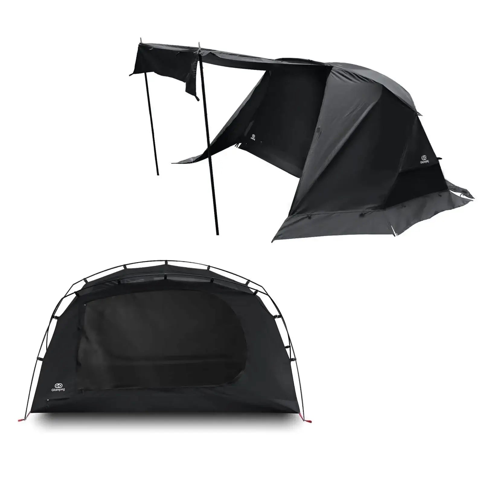 【極美品】GOGlamping ドームテント TC 【SKY EYE TC】黒 タイムセール中】GOGlamping SKY EYE 自立式テントTC