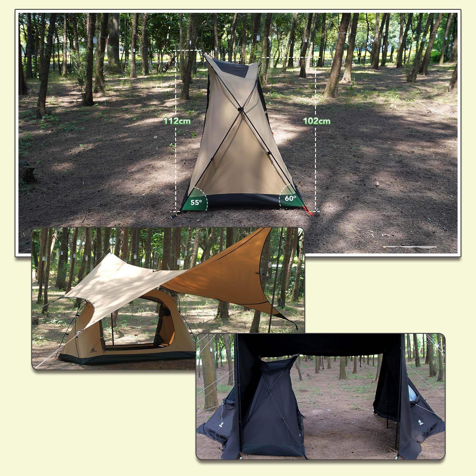 GOGlamping SKY EYE 自立式 テント TC & 専用フライシート