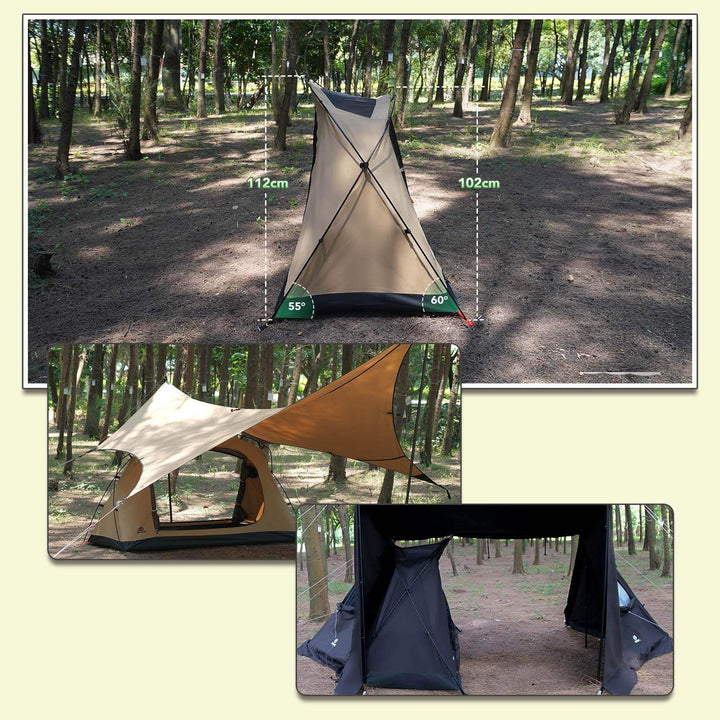 【年中最大Prime Day Sale】【25％OFF】【テントセット】SKY EYE 自立式 テント TC & 専用フライシート - GOGlamping