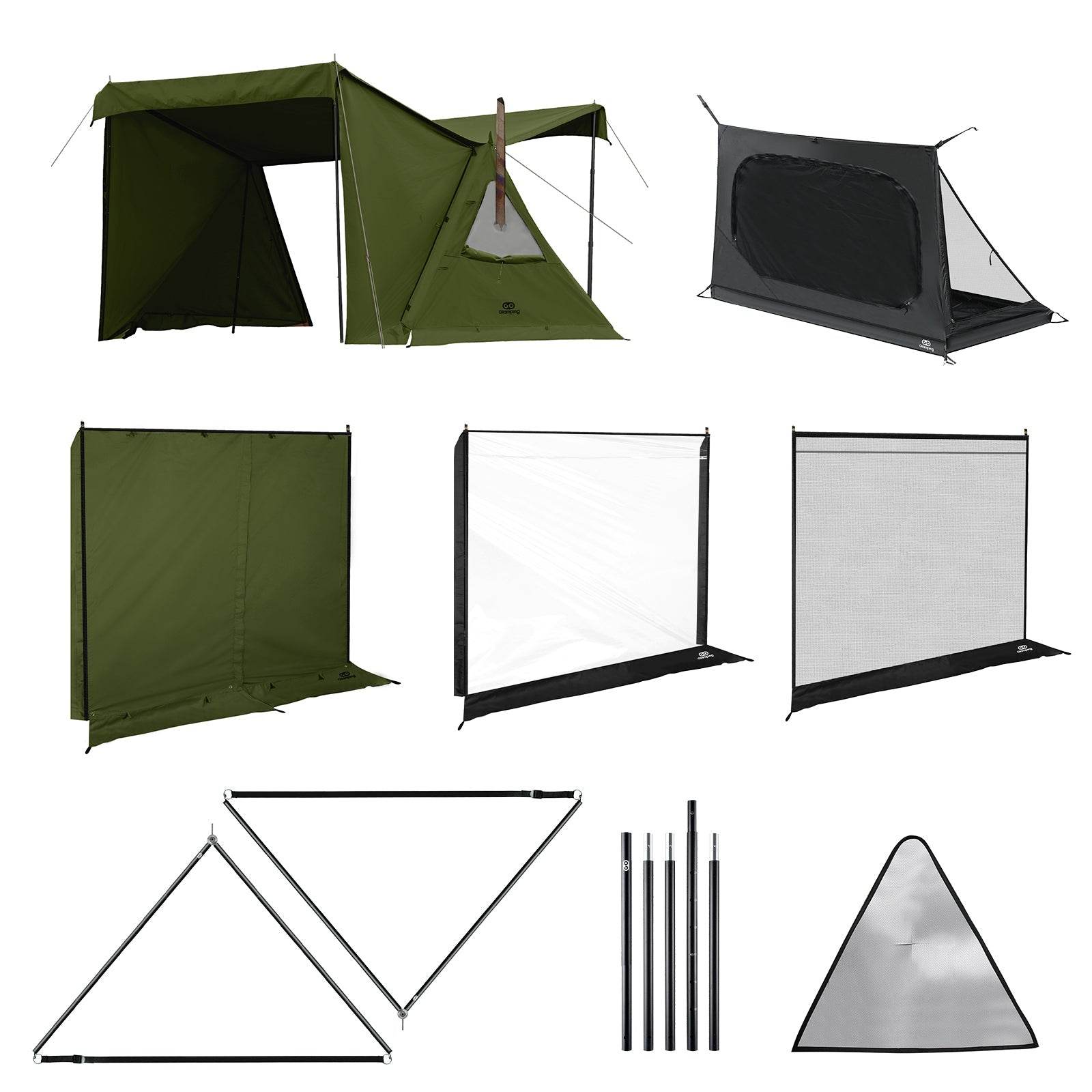 特価39980円】 パップテント セット 8点 – GOGlamping