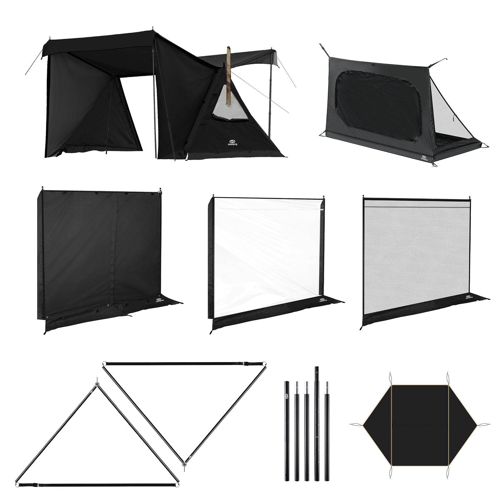 特価41680円】超パップテント セット 8点 – GOGlamping