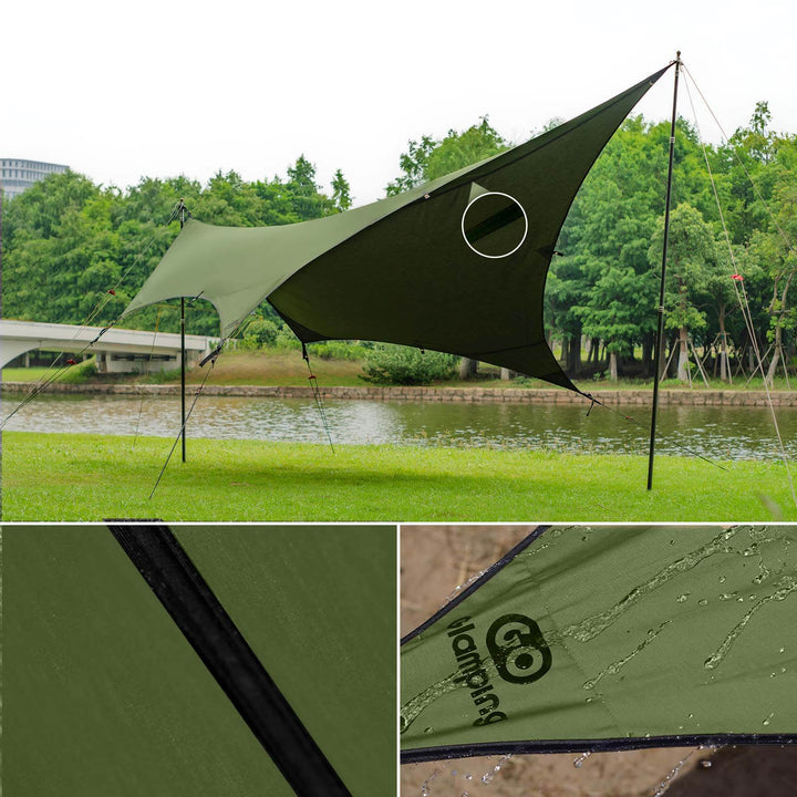 【絶版品】山帆 ヘキサタープ TC 4.2ＭＸ4.1Ｍ - GOGlamping