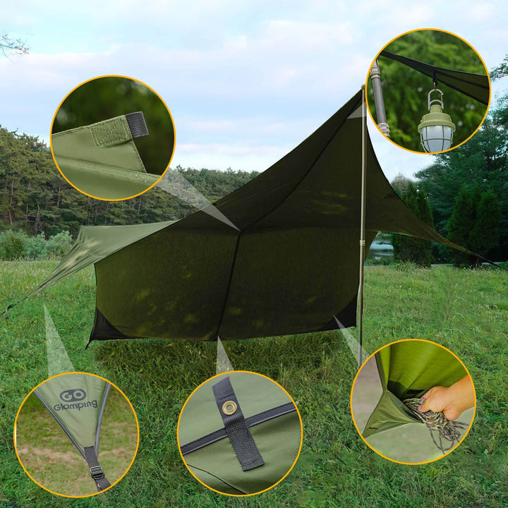 【絶版品】山帆 ヘキサタープ TC 4.2ＭＸ4.1Ｍ - GOGlamping