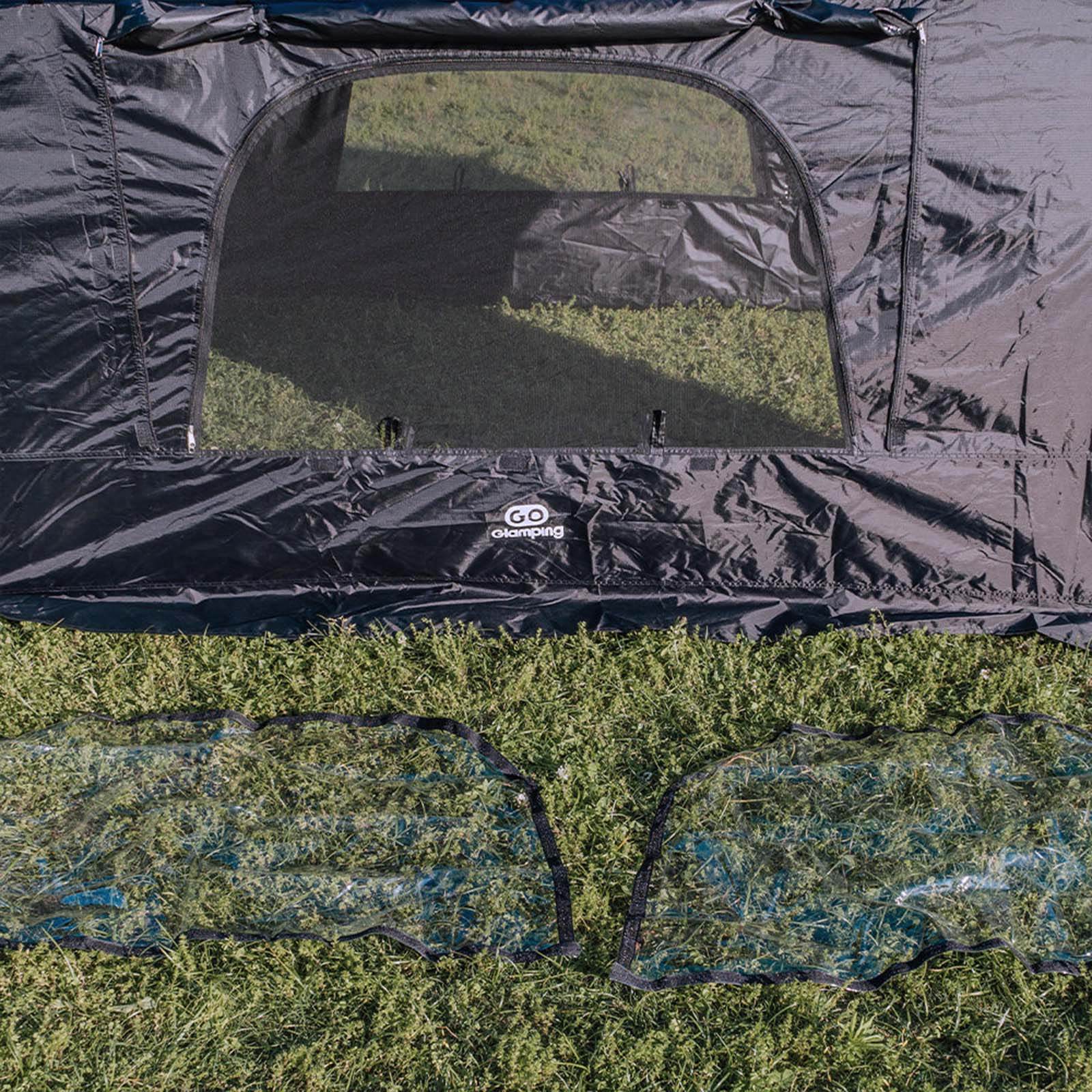 セット入り】カヌー 自立式 トンネルテント専用 TPUドア&TPUウィンドウ