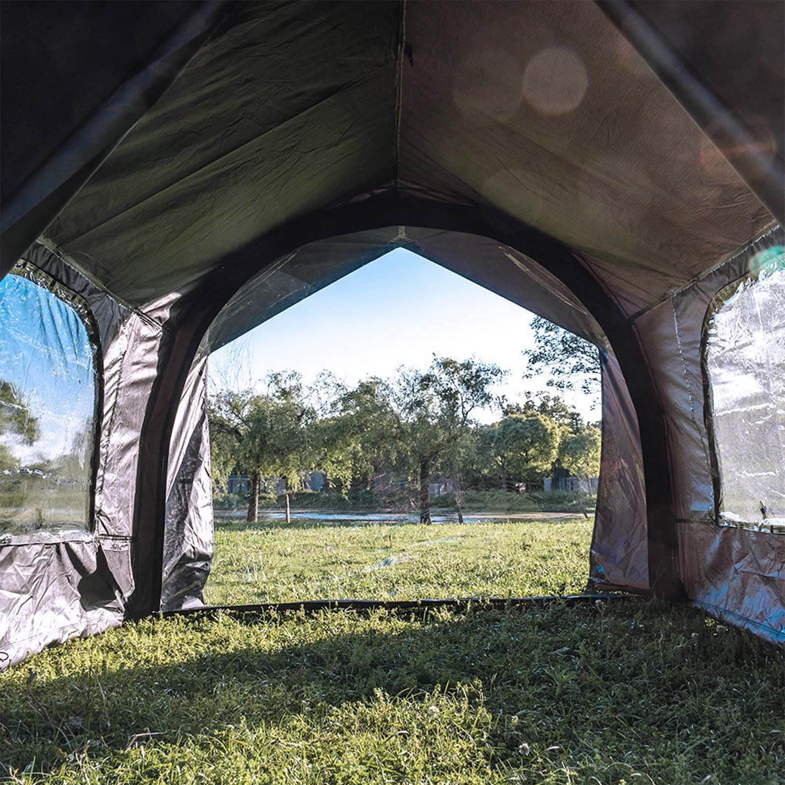 セット入り】カヌー 自立式 トンネルテント専用 TPUドア&TPUウィンドウ