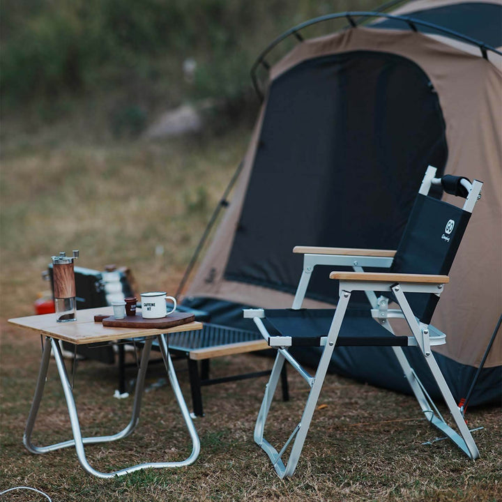 【特選セットセール】TSUBASA ヘキサタープ TC 4人用と アルミ製 アウトドア 折りたたみ チェア - GOGlamping