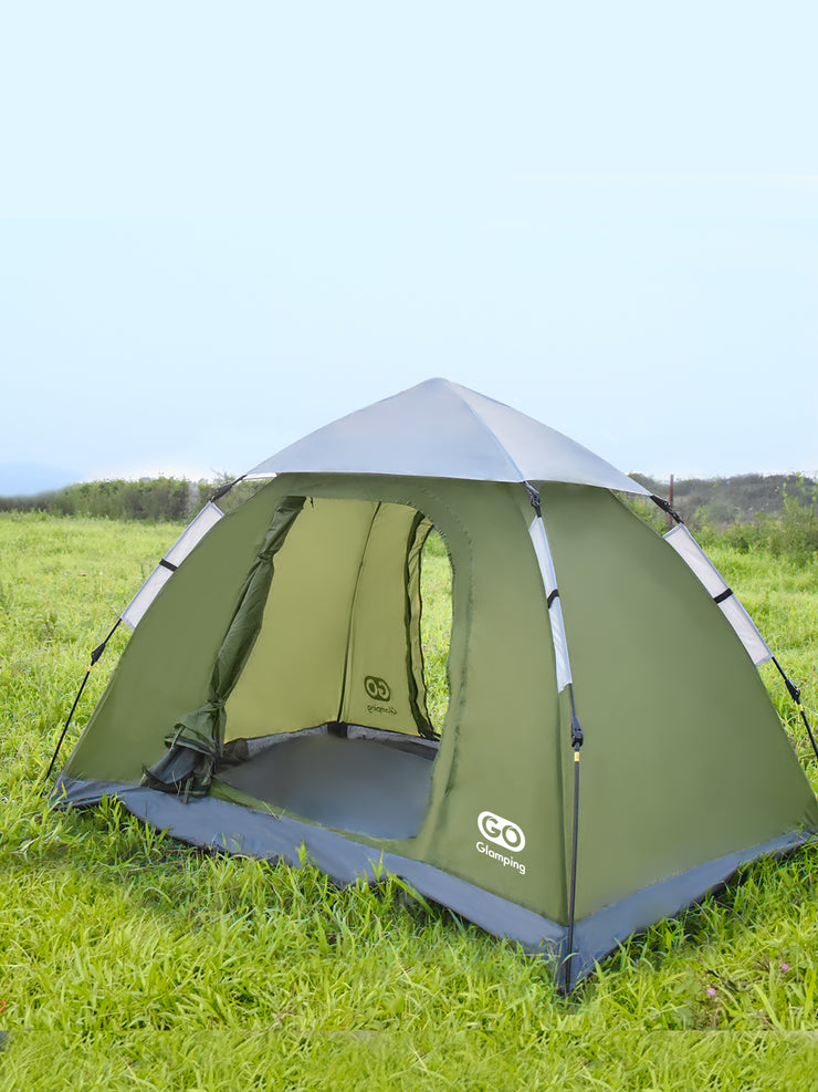 廃盤品40% OFF、在庫限り】GOGlamping RAKUEN ワンタッチテント 1-2人用